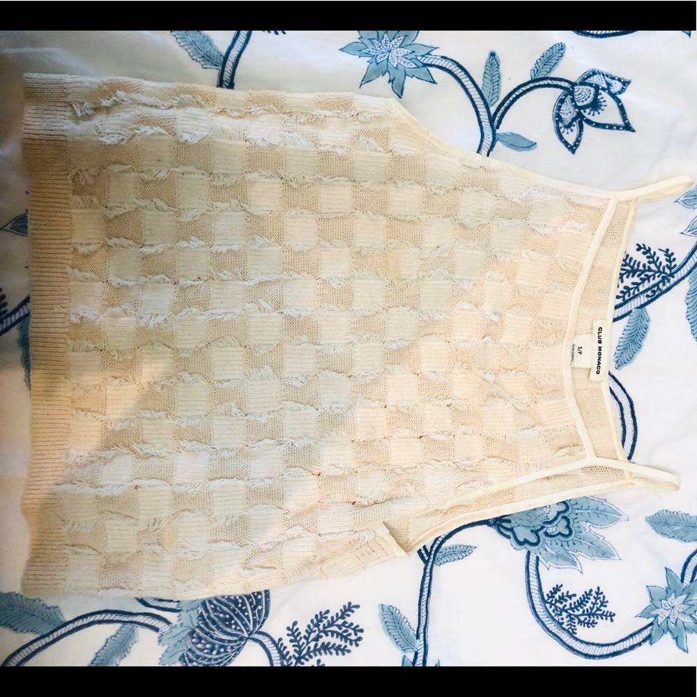 Club Monaco knit summer tank